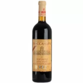 Вино выдержанное ЗГУ Крым Массандра ПОРТВЕЙН КРАСНЫЙ ЮЖНОБЕРЕЖНЫЙ